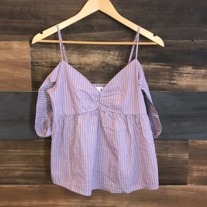 Socialite Babydoll Off-the-Shoulder Top